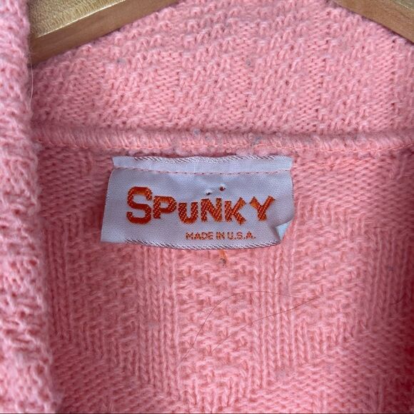 Vintage Spunky Coral/Pink Sweater - Picture 8 of 10